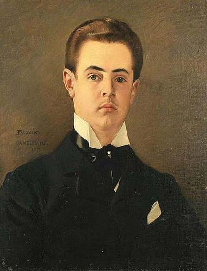 A Portrait of the Artist Son, Maurice, Vaclav Brozik